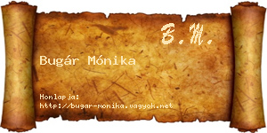 Bugár Mónika névjegykártya
